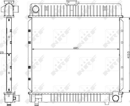 NRF 504250 - Radiators, Motora dzesēšanas sistēma autodraugiem.lv