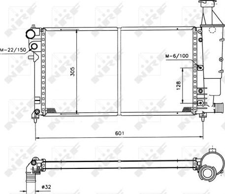 NRF 50421 - Radiators, Motora dzesēšanas sistēma autodraugiem.lv