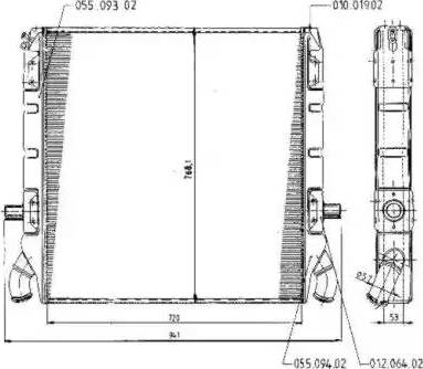 NRF 504791 - Radiators, Motora dzesēšanas sistēma autodraugiem.lv