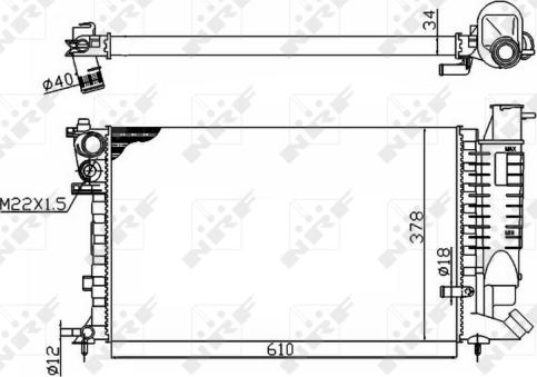 NRF 50475 - Radiators, Motora dzesēšanas sistēma autodraugiem.lv