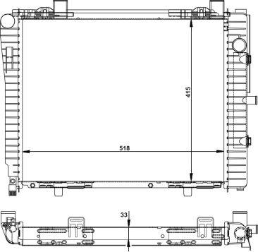 NRF 50593 - Radiators, Motora dzesēšanas sistēma autodraugiem.lv