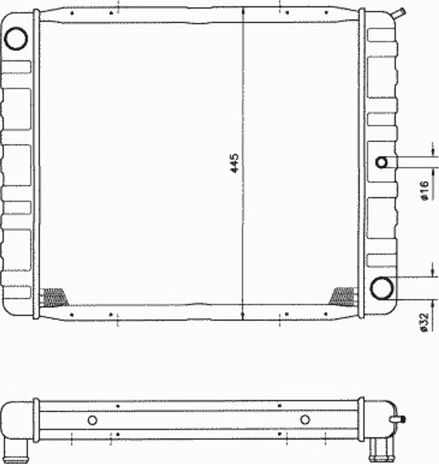 NRF 505404 - Radiators, Motora dzesēšanas sistēma autodraugiem.lv