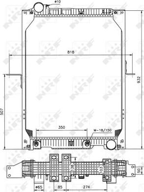 NRF 50555 - Radiators, Motora dzesēšanas sistēma autodraugiem.lv