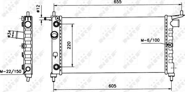 NRF 50552 - Radiators, Motora dzesēšanas sistēma autodraugiem.lv