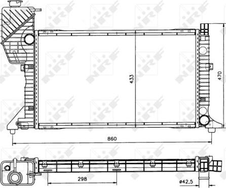 NRF 50557 - Radiators, Motora dzesēšanas sistēma autodraugiem.lv