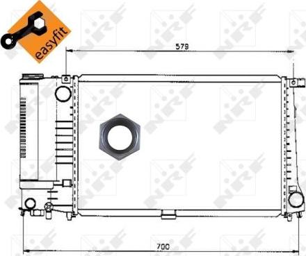 NRF 50568 - Radiators, Motora dzesēšanas sistēma autodraugiem.lv