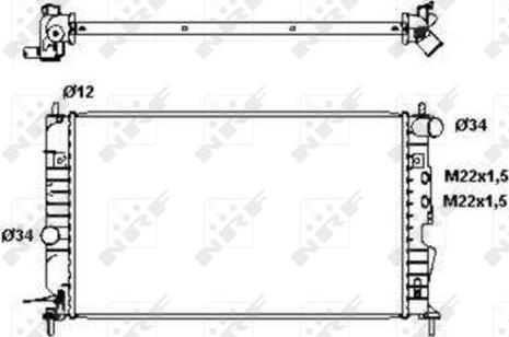 NRF 50563 - Radiators, Motora dzesēšanas sistēma autodraugiem.lv