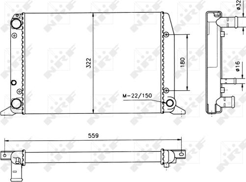 NRF 50514 - Radiators, Motora dzesēšanas sistēma autodraugiem.lv