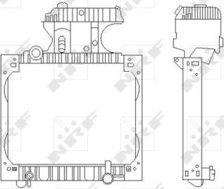 NRF 50589X - Radiators, Motora dzesēšanas sistēma autodraugiem.lv