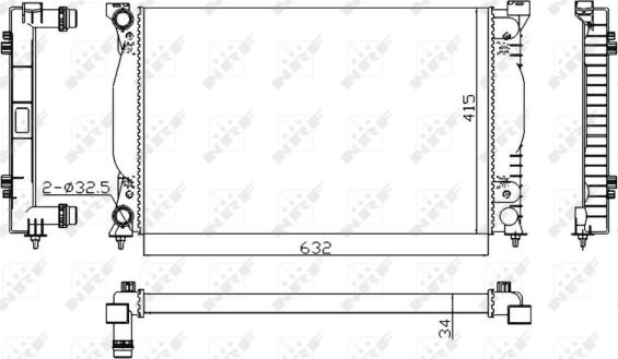 NRF 50539A - Radiators, Motora dzesēšanas sistēma autodraugiem.lv