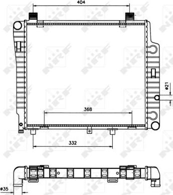 NRF 50533 - Radiators, Motora dzesēšanas sistēma autodraugiem.lv