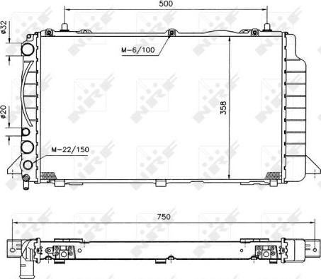 NRF 50527 - Radiators, Motora dzesēšanas sistēma autodraugiem.lv