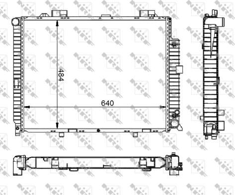 NRF 50579 - Radiators, Motora dzesēšanas sistēma autodraugiem.lv