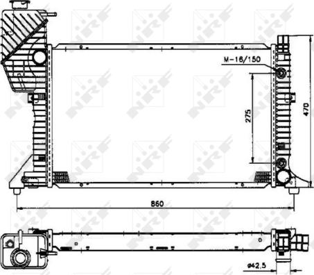 NRF 50574 - Radiators, Motora dzesēšanas sistēma autodraugiem.lv