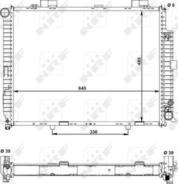 NRF 50575 - Radiators, Motora dzesēšanas sistēma autodraugiem.lv