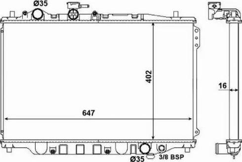 NRF 506514 - Radiators, Motora dzesēšanas sistēma autodraugiem.lv