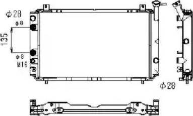 NRF 506860 - Radiators, Motora dzesēšanas sistēma autodraugiem.lv