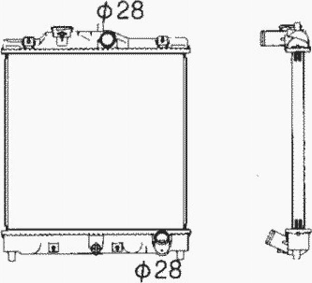 NRF 506356 - Radiators, Motora dzesēšanas sistēma autodraugiem.lv