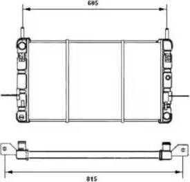 NRF 506217 - Radiators, Motora dzesēšanas sistēma autodraugiem.lv