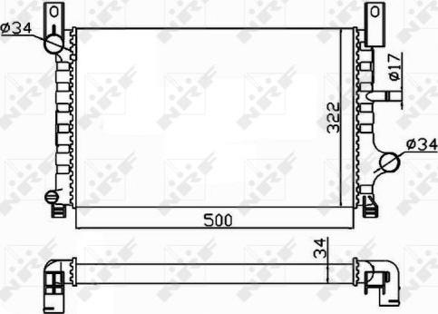 NRF 506224 - Radiators, Motora dzesēšanas sistēma autodraugiem.lv