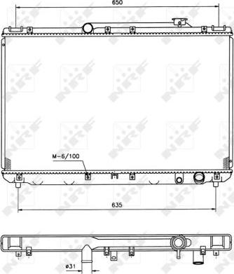 NRF 506721 - Radiators, Motora dzesēšanas sistēma autodraugiem.lv