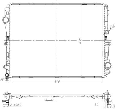 NRF 50041 - Radiators, Motora dzesēšanas sistēma autodraugiem.lv