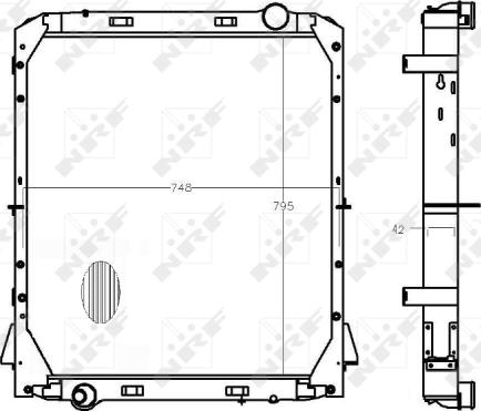 NRF 50196 - Radiators, Motora dzesēšanas sistēma autodraugiem.lv