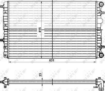 NRF 50141 - Radiators, Motora dzesēšanas sistēma autodraugiem.lv