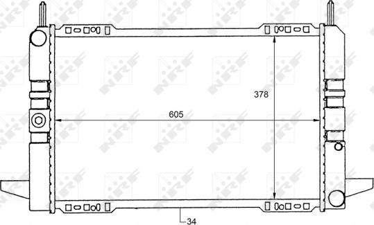 NRF 50111 - Radiators, Motora dzesēšanas sistēma autodraugiem.lv