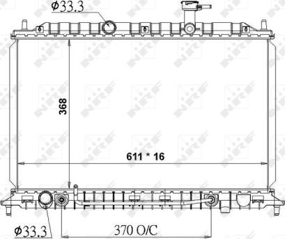 NRF 50138 - Radiators, Motora dzesēšanas sistēma autodraugiem.lv