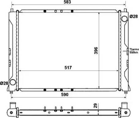 NRF 50129 - Radiators, Motora dzesēšanas sistēma autodraugiem.lv