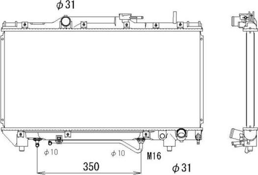 NRF 503968 - Radiators, Motora dzesēšanas sistēma autodraugiem.lv