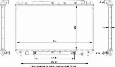 NRF 50344A - Radiators, Motora dzesēšanas sistēma autodraugiem.lv