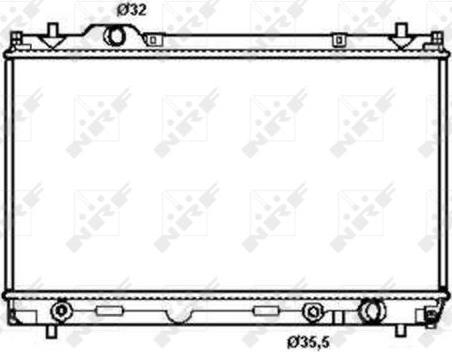 NRF 50256 - Radiators, Motora dzesēšanas sistēma autodraugiem.lv