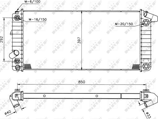 NRF 50208 - Radiators, Motora dzesēšanas sistēma autodraugiem.lv