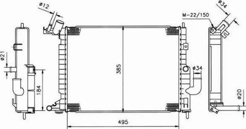 NRF 50220 - Radiators, Motora dzesēšanas sistēma autodraugiem.lv