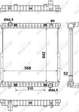 NRF 50271 - Radiators, Motora dzesēšanas sistēma autodraugiem.lv