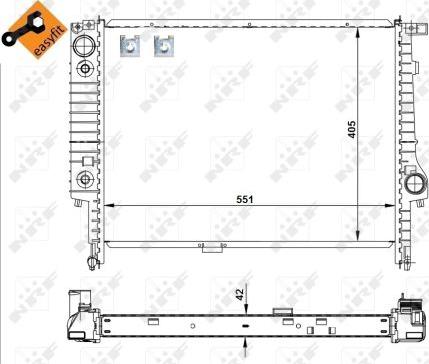 NRF 507619 - Radiators, Motora dzesēšanas sistēma autodraugiem.lv