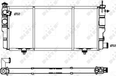 NRF 507120 - Radiators, Motora dzesēšanas sistēma autodraugiem.lv