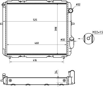 NRF 507345A - Radiators, Motora dzesēšanas sistēma autodraugiem.lv