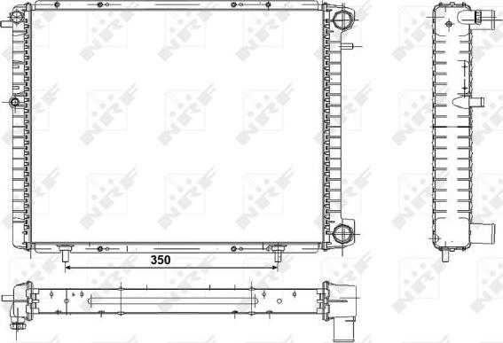 NRF 507351 - Radiators, Motora dzesēšanas sistēma autodraugiem.lv