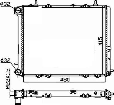 NRF 507352A - Radiators, Motora dzesēšanas sistēma autodraugiem.lv