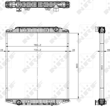 NRF 519567 - Radiators, Motora dzesēšanas sistēma autodraugiem.lv