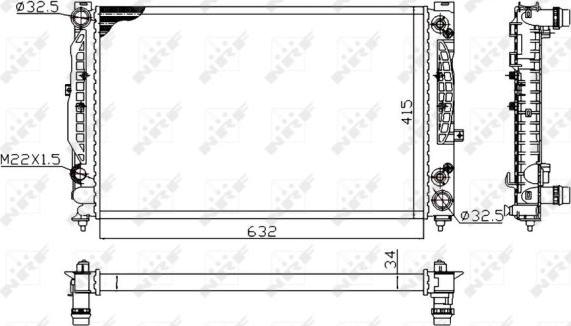 NRF 519504A - Radiators, Motora dzesēšanas sistēma autodraugiem.lv