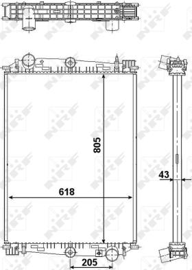 NRF 519585 - Radiators, Motora dzesēšanas sistēma autodraugiem.lv