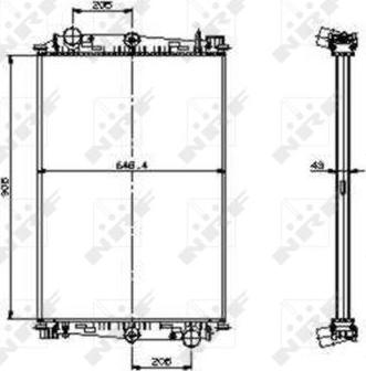 NRF 519586 - Radiators, Motora dzesēšanas sistēma autodraugiem.lv