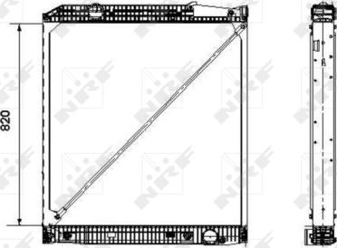 NRF 519579 - Radiators, Motora dzesēšanas sistēma autodraugiem.lv