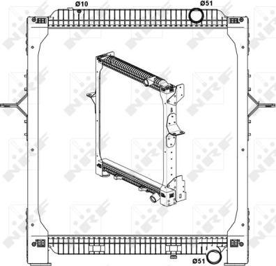 NRF 519798X - Radiators, Motora dzesēšanas sistēma autodraugiem.lv