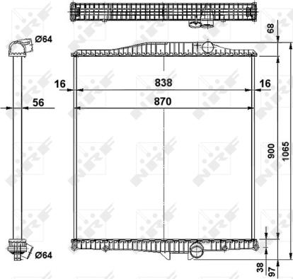 NRF 519702 - Radiators, Motora dzesēšanas sistēma autodraugiem.lv