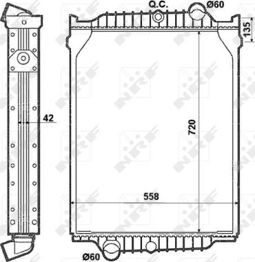 NRF 519710 - Radiators, Motora dzesēšanas sistēma autodraugiem.lv